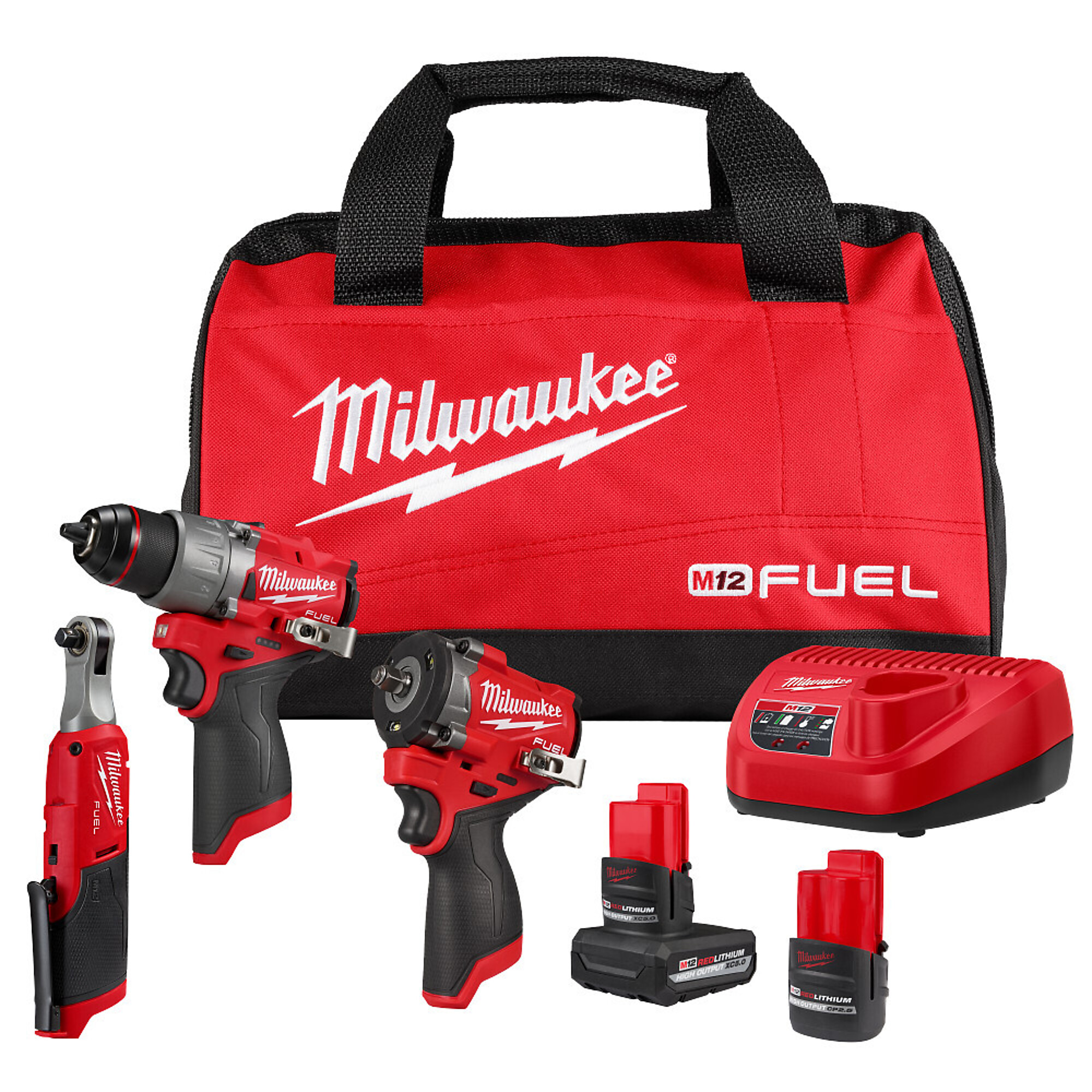 Milwaukee M12 FUEL 3-Tool Combo Kit, Model# 3424-23