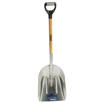Strongway Aluminum Scoop Shovel 30 in. w/Wood Handle