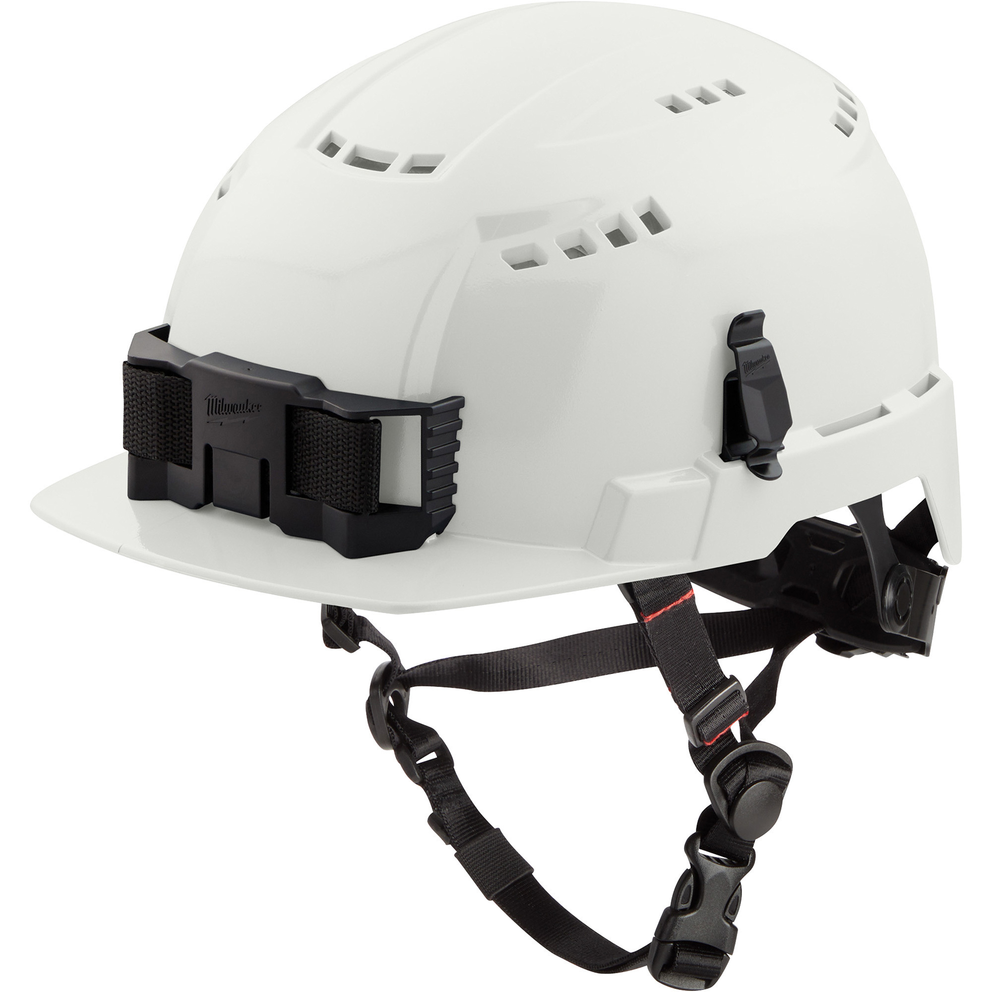 Milwaukee Type 2 Class C Front Brim Vented Safety Helmet, White, One Size Fits All, Model# 48-73-1320