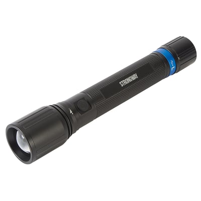 Strongway Dual Power Twist Focus Flashlight, 7000 Lumens, LED, 70 Watt, IP65 Waterproof