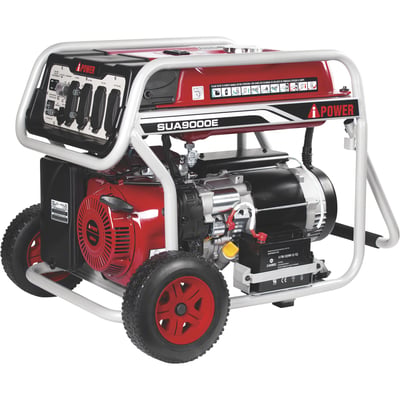A-iPower Portable Generator — 9000 Surge Watts, 7000 Rated Watts, Electric Start, EPA Compliant, Model# SUA9000EP