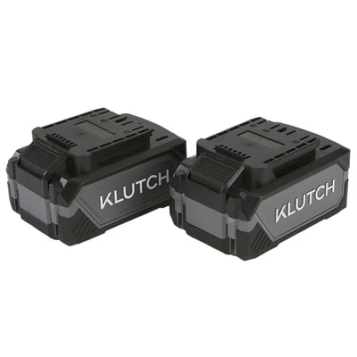 Klutch KLiQ 20V, 4.0Ah Lithium-Ion Battery Packs, 2-Pack