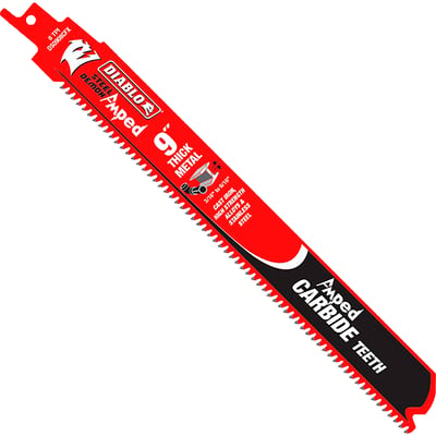 Diablo Steel Demon AMPED Reciprocating Saw Blade Set, 3-Pc., 9in., 8 TPI, Model# DS0908CFA3