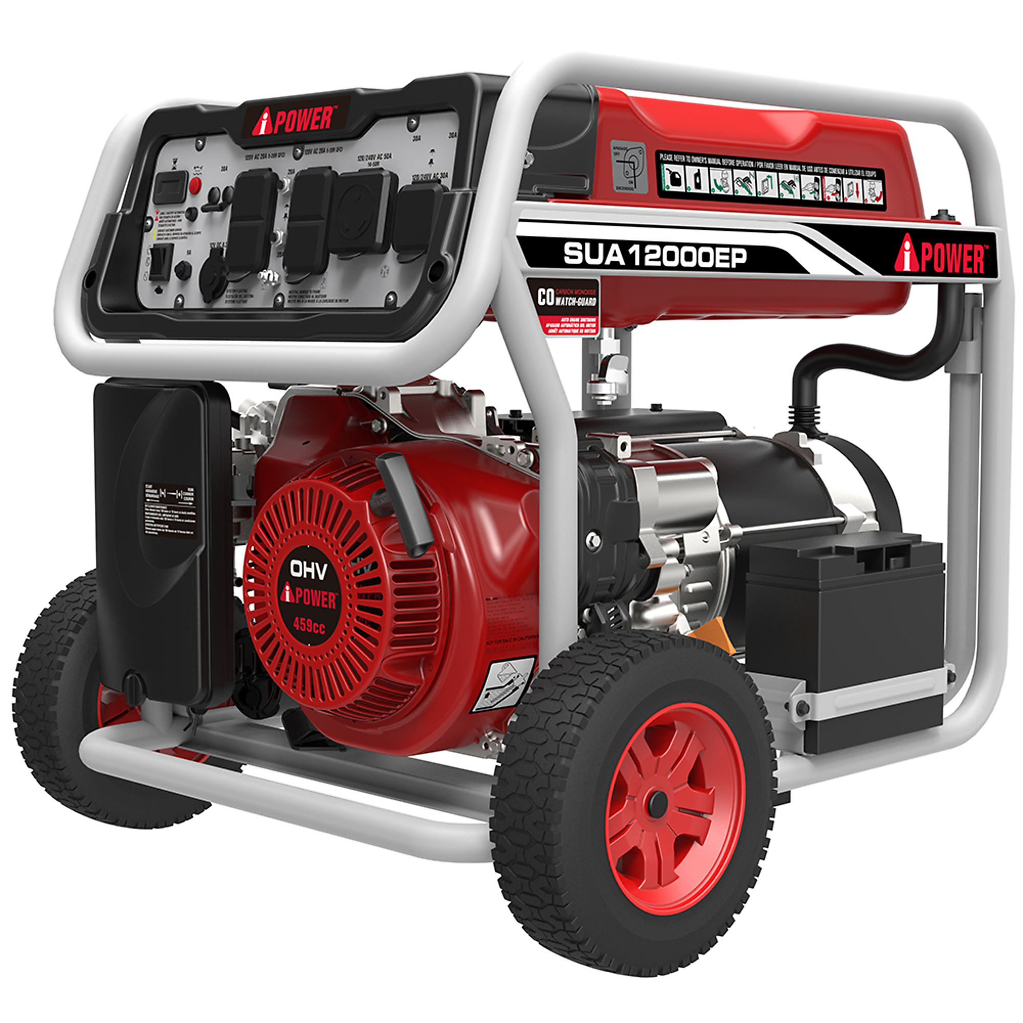 A-iPower Portable Generator, 12,000 Surge Watts, 9000 Rated Watts, Model# SUA12000EP
