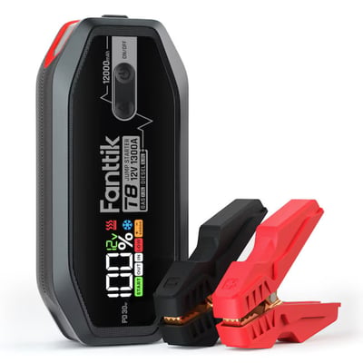 Fanttik T8 Jump starter 4000 -Amp 12 -Volt Portable Car Battery Jump Starter with Digital Display, Model #USAKKRDN1037315