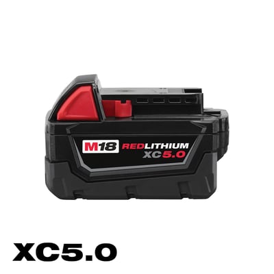 Milwaukee M18 REDLITHIUM XC Battery, 5.0Ah, Model# 48-11-1850