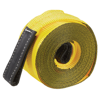 Ultra-Tow 4in. x 30ft. Tow Strap, 20,000-Lb. Breaking Strength, 6666-Lb. Working Load, Yellow