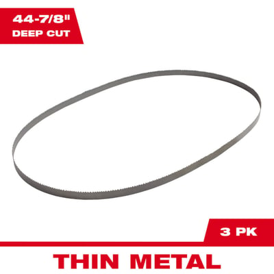 Milwaukee Portable Band Saw Blades - 14 TPI, 44-7/8in., 3-Pack (48-39-0511)