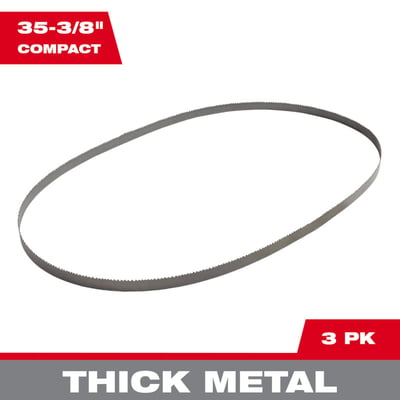 Milwaukee Compact Band Saw Blades - 10 TPI, 35-3/8 in., 3-Pack (48-39-0509)