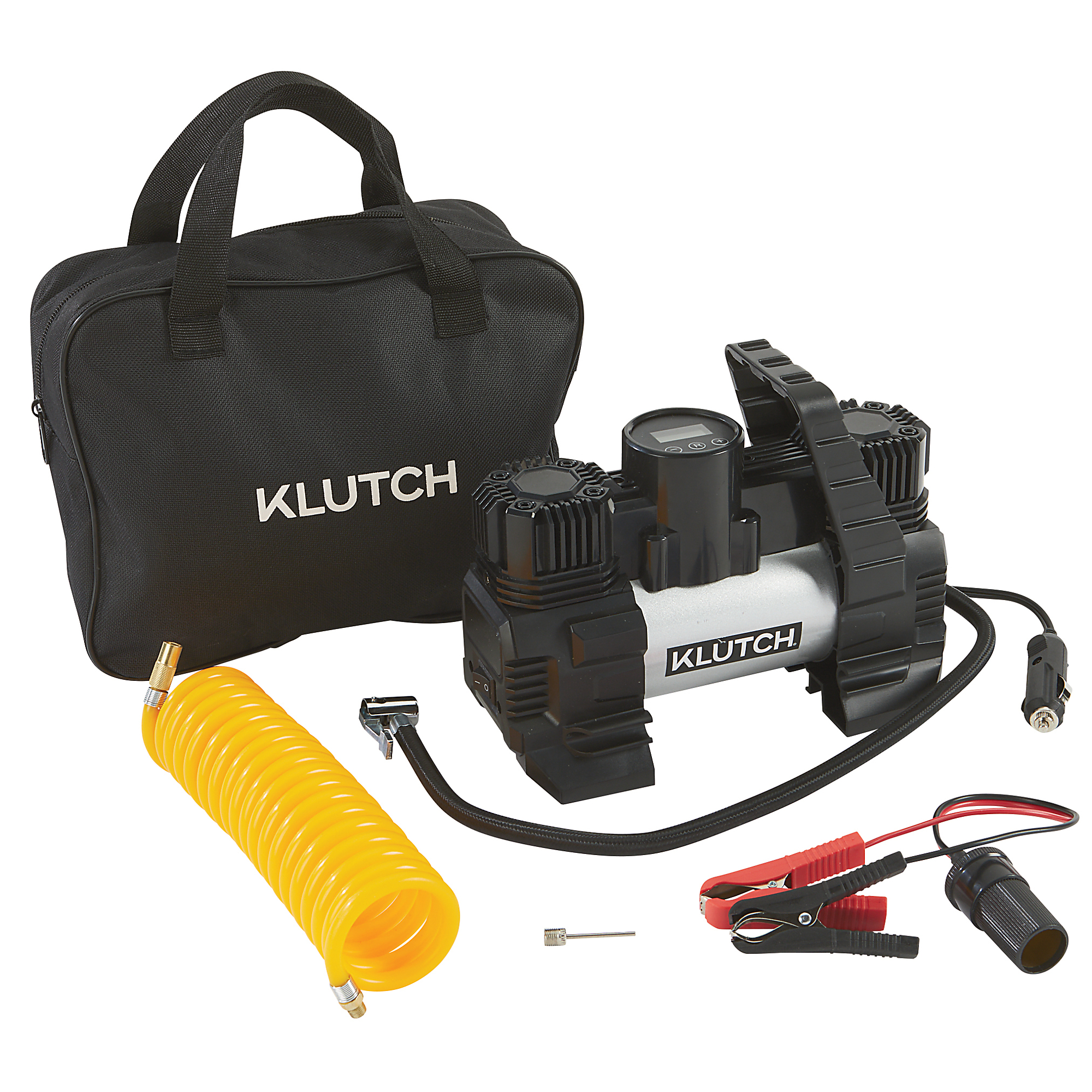 Klutch Digital Air Inflator, 1.59 CFM, 12V DC