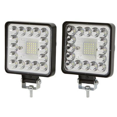 Ironton LED Truck Worklight, 4in., 1600 Lumens, Clear Lens, 2-Pack