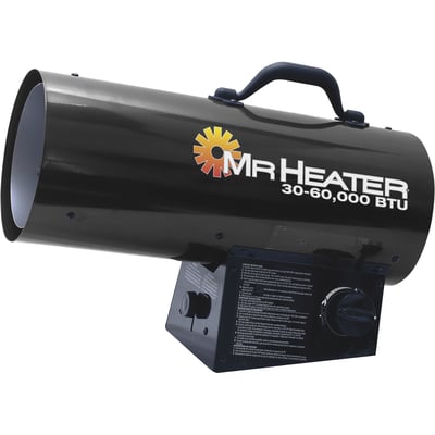 Mr. Heater Forced Air Propane Heater, 60,000 BTU, 1500 Sq. Ft. Capacity, Model# F228112