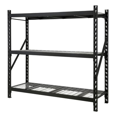 Ironton 3-Tier Storage Shelving, 77in.W x 72in.H x 24in.D