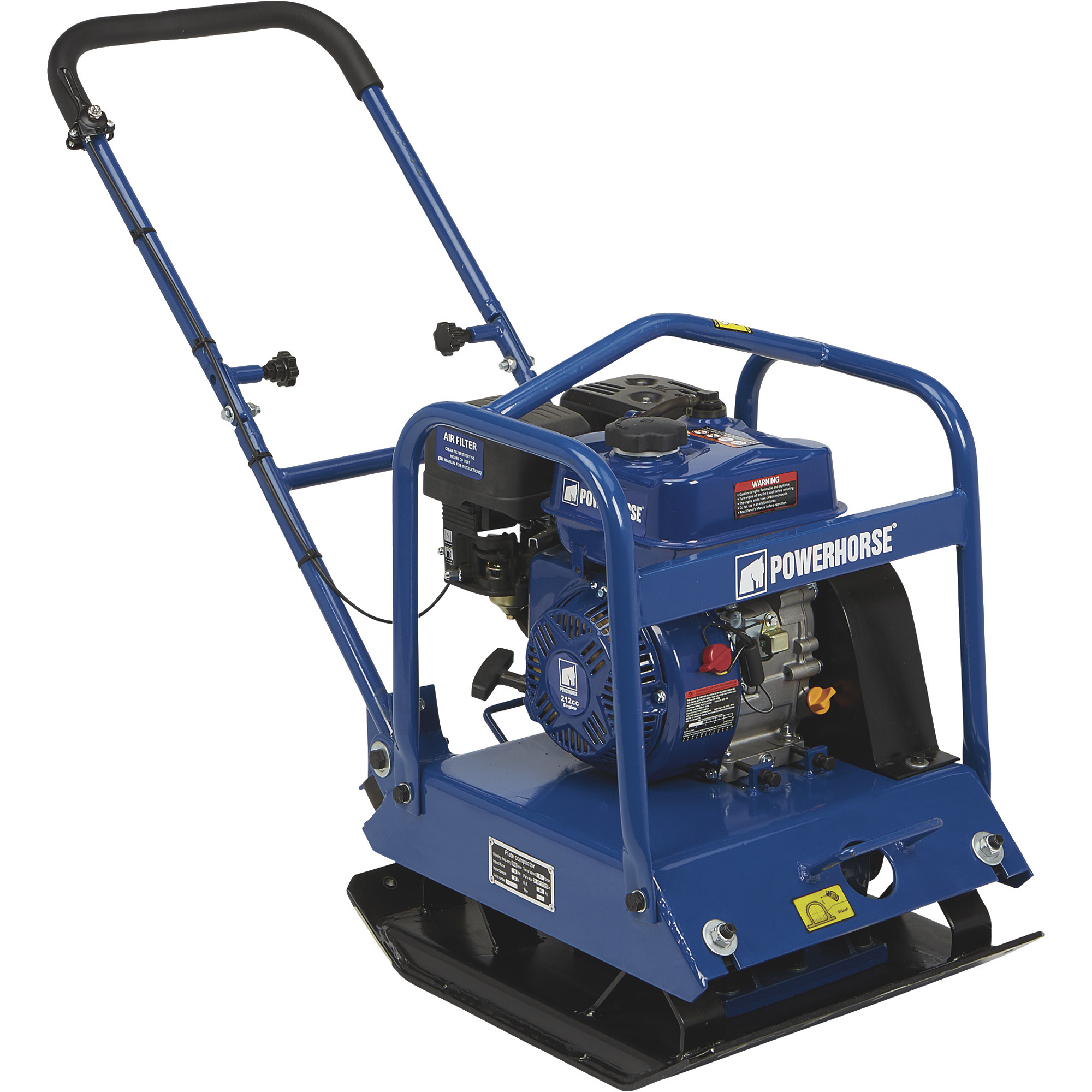 Powerhorse Single-Direction Plate Compactor with 7 HP Powerhorse Engine