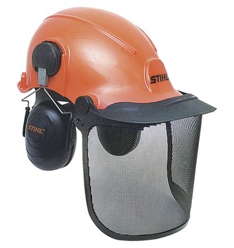 STIHL Complete Forestry Helmet System, One Size Fits Most, Orange, Model# 0000 886 0100
