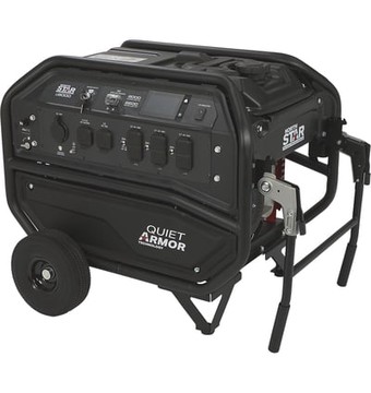 NorthStar Quiet Armor Commercial-Grade Portable Generator with Electric Start, 8000 Surge Watts, 6600 Rated Watts