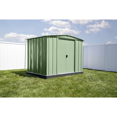 Arrow Storage Products Classic Steel Shed, 8ft. x 6ft., Sage Green, Model# CLG86SG