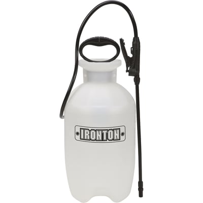 Ironton Portable Poly Sprayer, 2 Gallons, 45 PSI, Adjustable Nozzle, Anti-Clog Filter