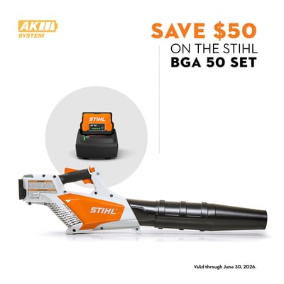 STIHL AK Series BGA 50 Handheld Blower Kit, Lithium-Ion Battery, Charger, Model# BGA 50 Set