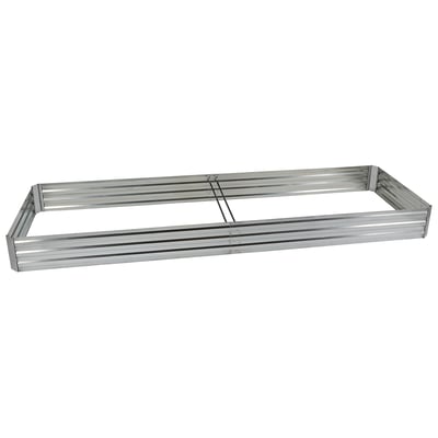 Ironton Galvanized Steel Raised Garden Bed, 12ft. x 4ft., Galvanized Steel