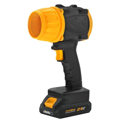 Farpoint Cordless Rechargeable Blower with LED Light, 21V, 6,000mAh Lithium Battery, Model# FPCB65004