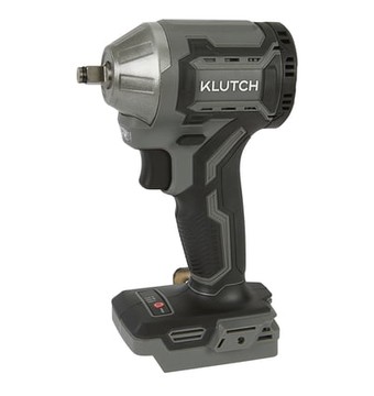 Klutch Compact 3/8in. Impact Wrench, KLiQ 20V, 205 Ft./Lbs. Breakaway Torque, Brushless, Cordless, Bare Tool