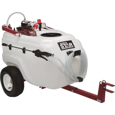 NorthStar Tow-Behind Trailer Boom/Broadcast/Spot Sprayer, 31-Gallon Capacity, 2.2 GPM, 12 Volt DC