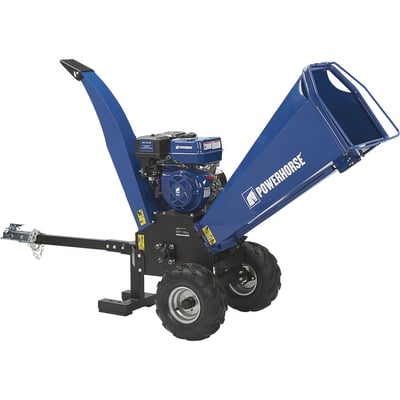 Powerhorse Towable Wood Chipper/Shredder, 420cc OHV Engine, 5in. Chipping Capacity