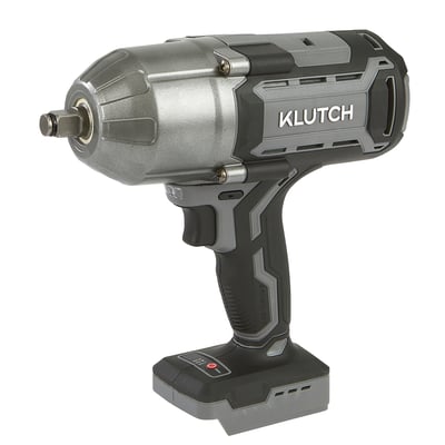 Klutch 1/2in. High-Torque Impact Wrench, KLiQ 20V, 1000 Ft./Lbs. Breakaway Torque, Brushless, Cordless, Bare Tool