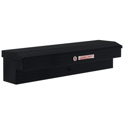 Weather Guard, 56in. L Lo-Side Box, Width 56 in, Material Aluminum, Color Finish Gloss Black, Model# 174-5-04