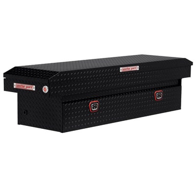 Weather Guard 72in. Saddle Truck Box, Gloss Black, Model# 127-5-04