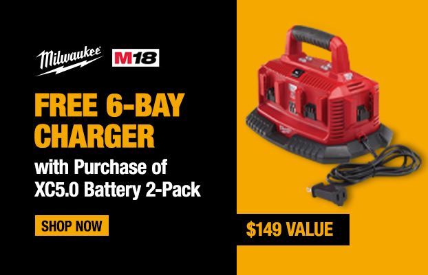 Milwaukee Free 6 Bay Charger
