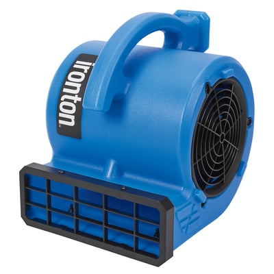 Ironton Air Mover, 1/6 HP, 700 CFM, 3 Speeds, Built-In Outlets