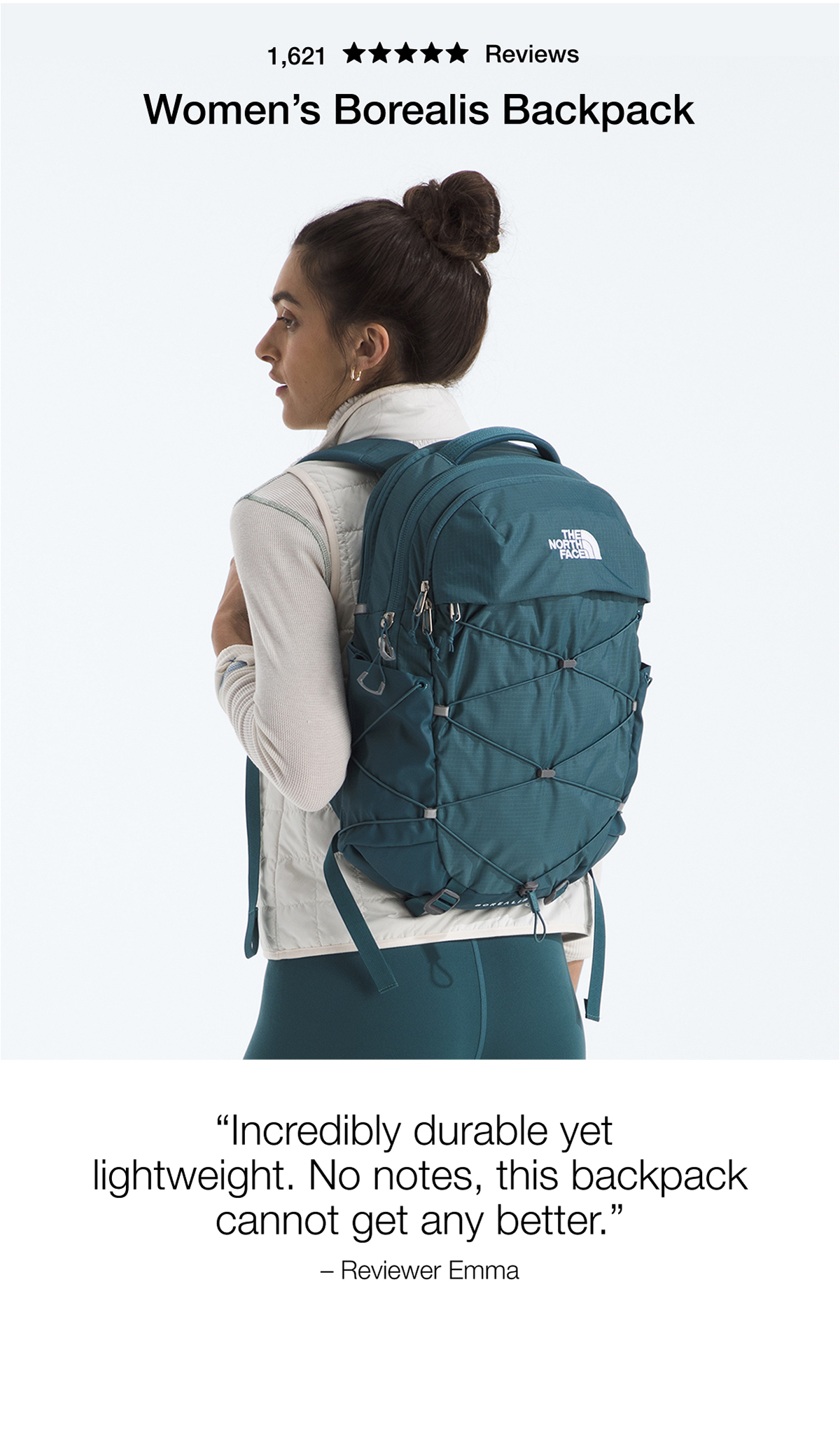 Women's Borealis Backpack  "Incredibly durable yet lightweight. No notes, this backpack cannot get any better." - Reviewer Emma
