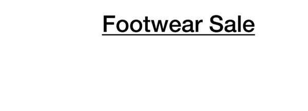 Footwear Sale
