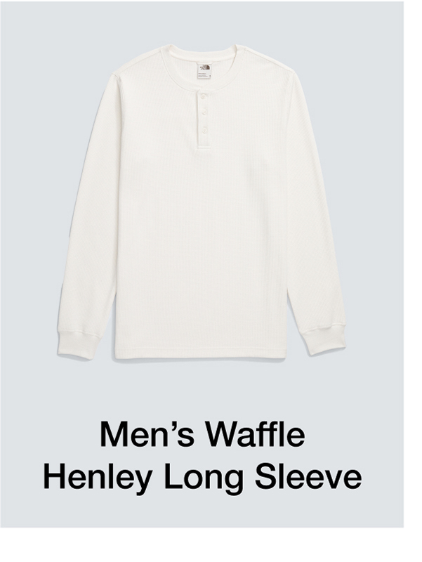 Men's Waffle Henley Long Sleeve