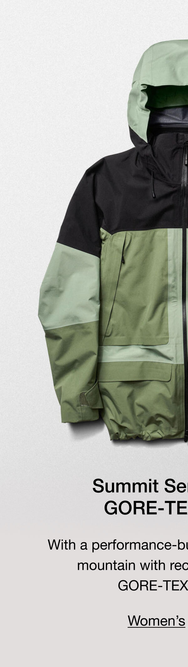 Summit Series Verbier GORE-TEX® Jacket. With a performance-built design, take on the mountain with recycled, waterproof GORE-TEX 3L fabrics.