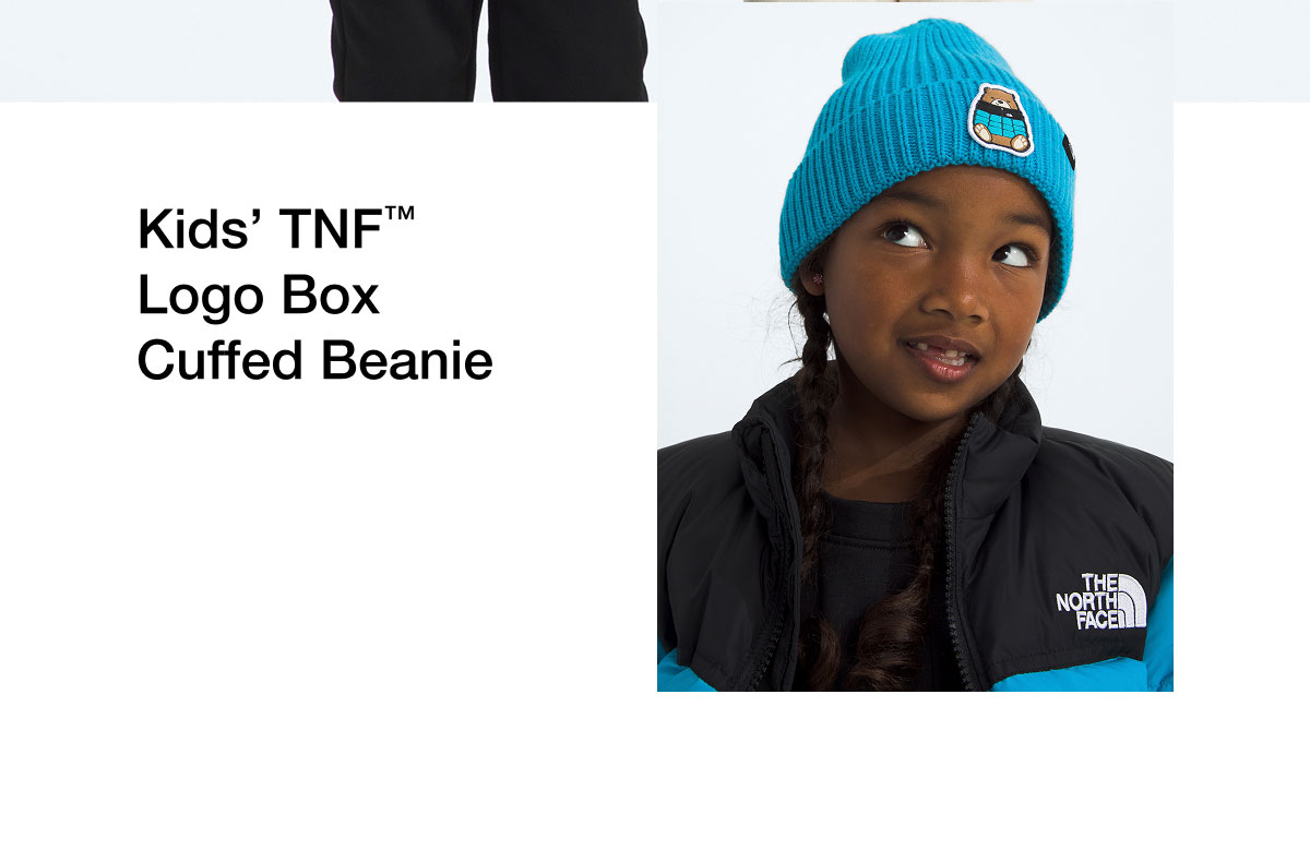 Kids' TNF Logo Box Cuffed Beanie