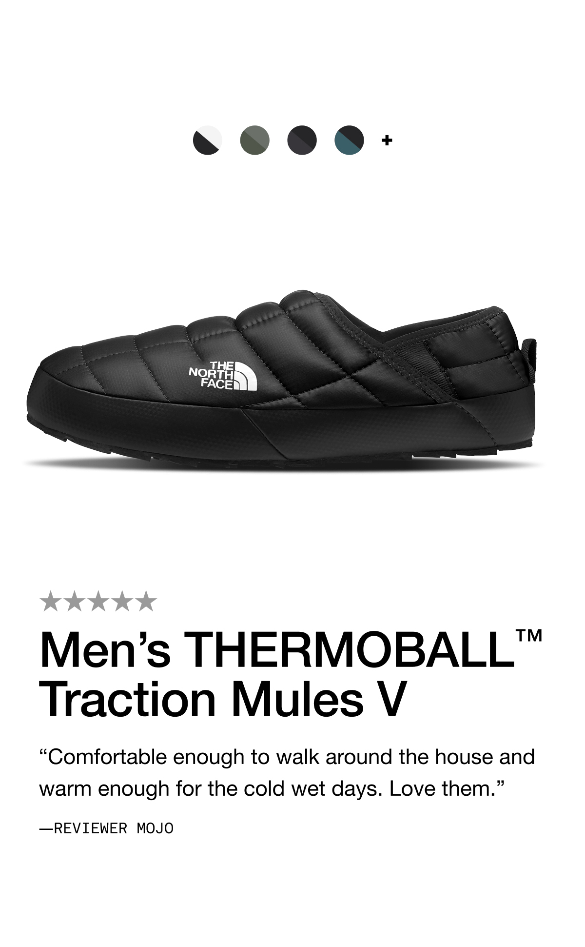 THERMOBALL™ Traction Mules Leather "Comfortable enough to walk around the house and warm enough for the cold wet days. Love them."  -REVIEWER MOJO