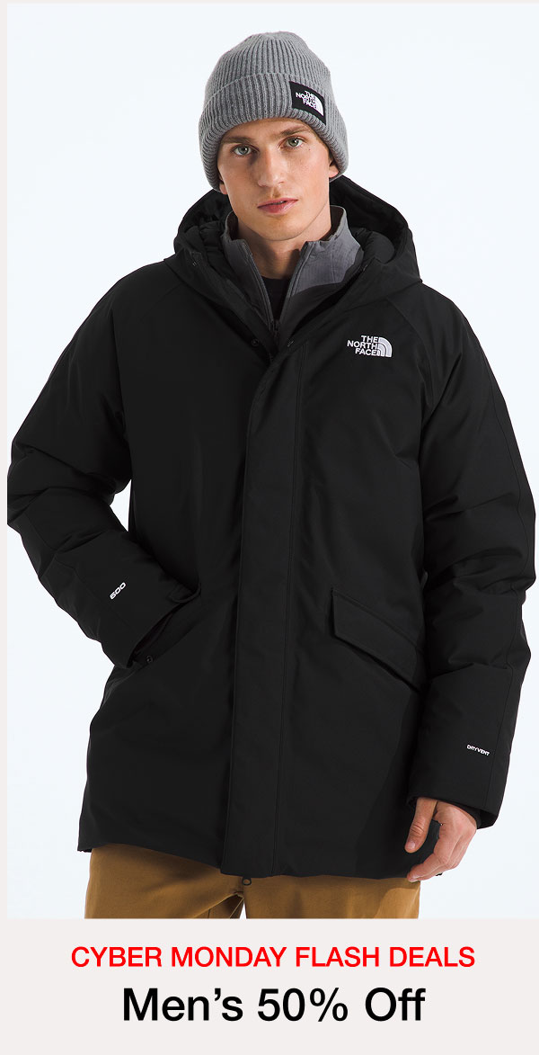 CYBER MONDAY FLASH DEALS Men's 50% Off