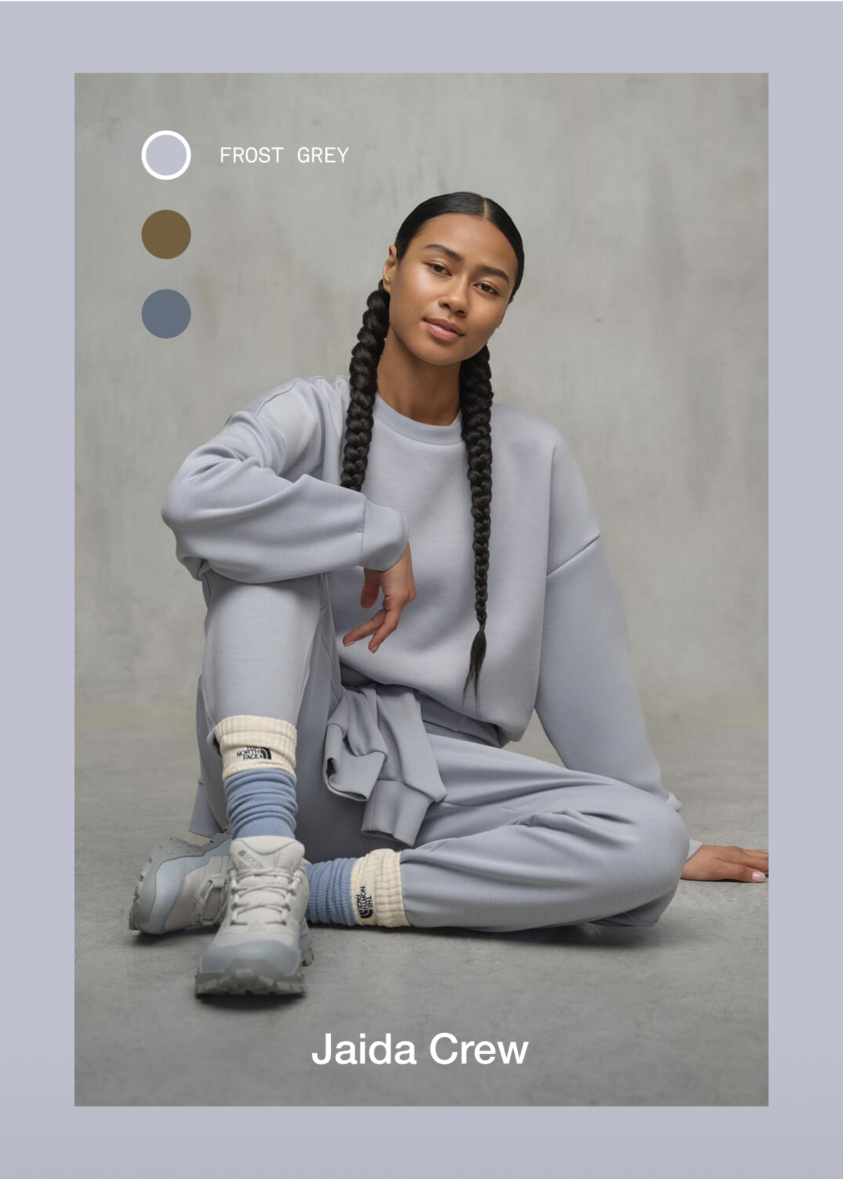 FROST GREY Jaida Crew