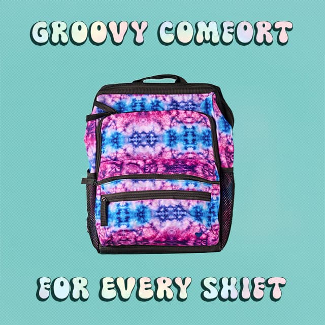 Groovy comfort for every shift. The ultimate nursing backpack in pink tie dye. Shop the tie dye collection.