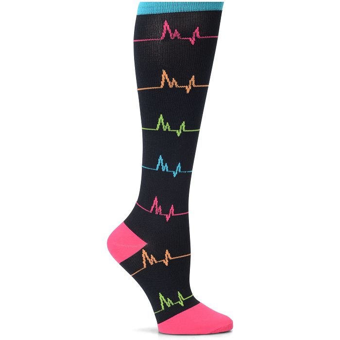 Shop Compression socks in ekg black