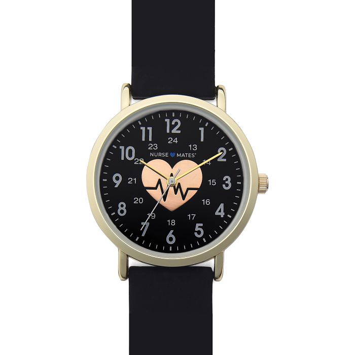Shop heart of gold watch in black