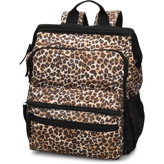 Shop The Ultimate Nursing Backpack in animal print cheetah