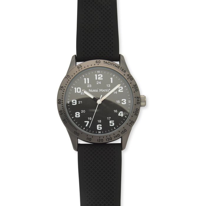 Shop Unisex tach watch in black