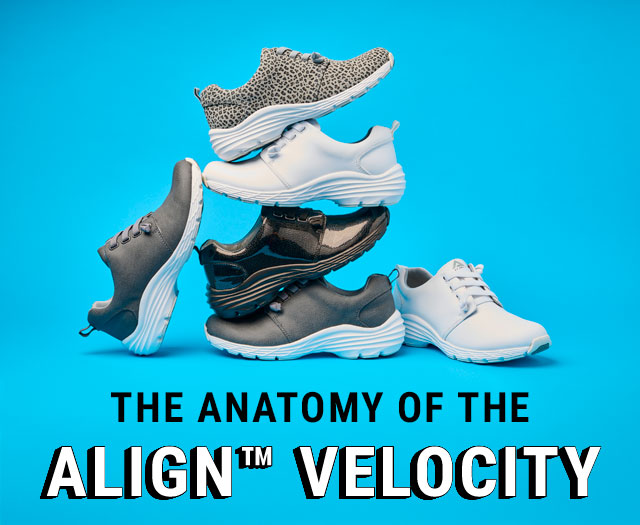 The anatomy of the align™ velocity. A group of Align™ shoes. Shop the Align™&nbsp;Collection.