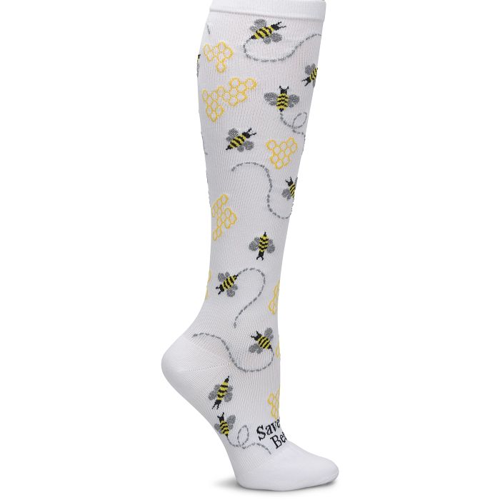 Shop endangered species compression socks in bees white