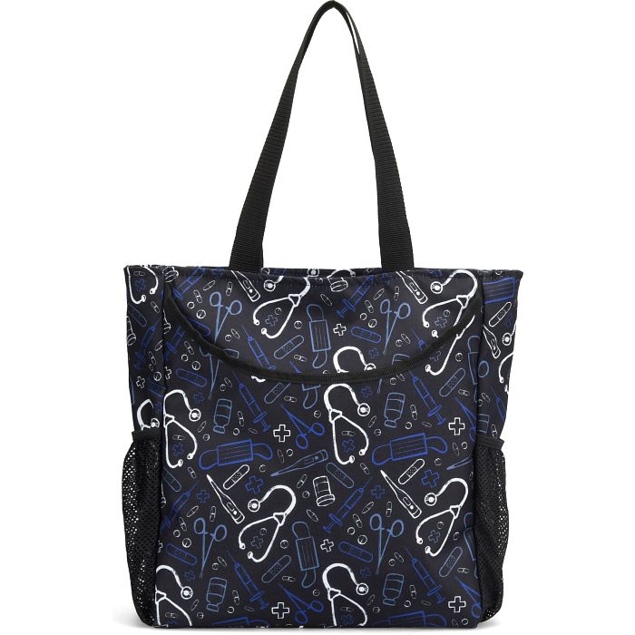 Shop the ultimate day tote in black medical print