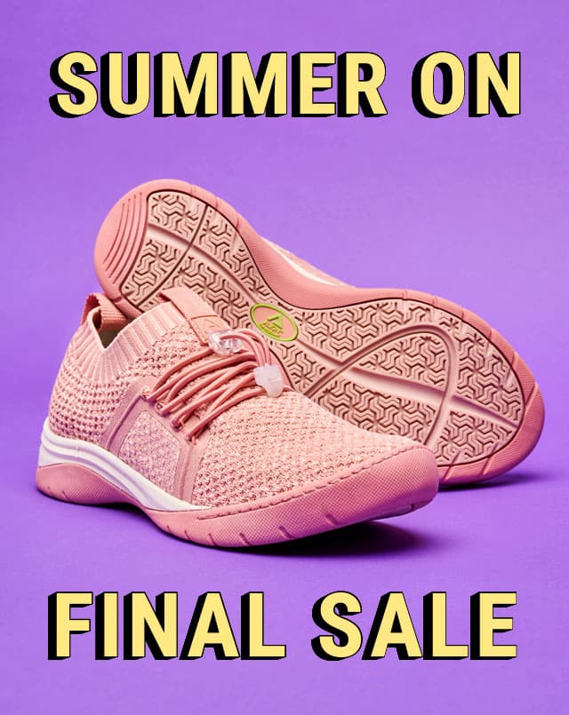 Summer on final sale. The Align™ Torri rose sneakers in pink. Shop women's final sale. 